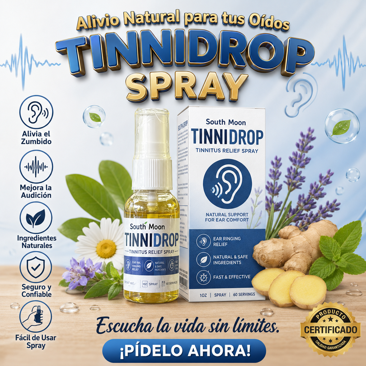 Tinnidrop Spray Limpiador De Oído