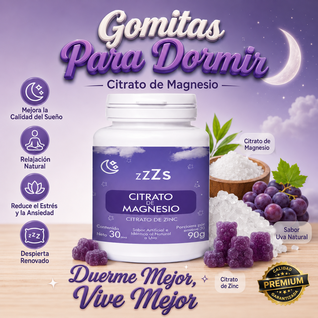 Gomitas Para Dormir Citrato De Magnesio
