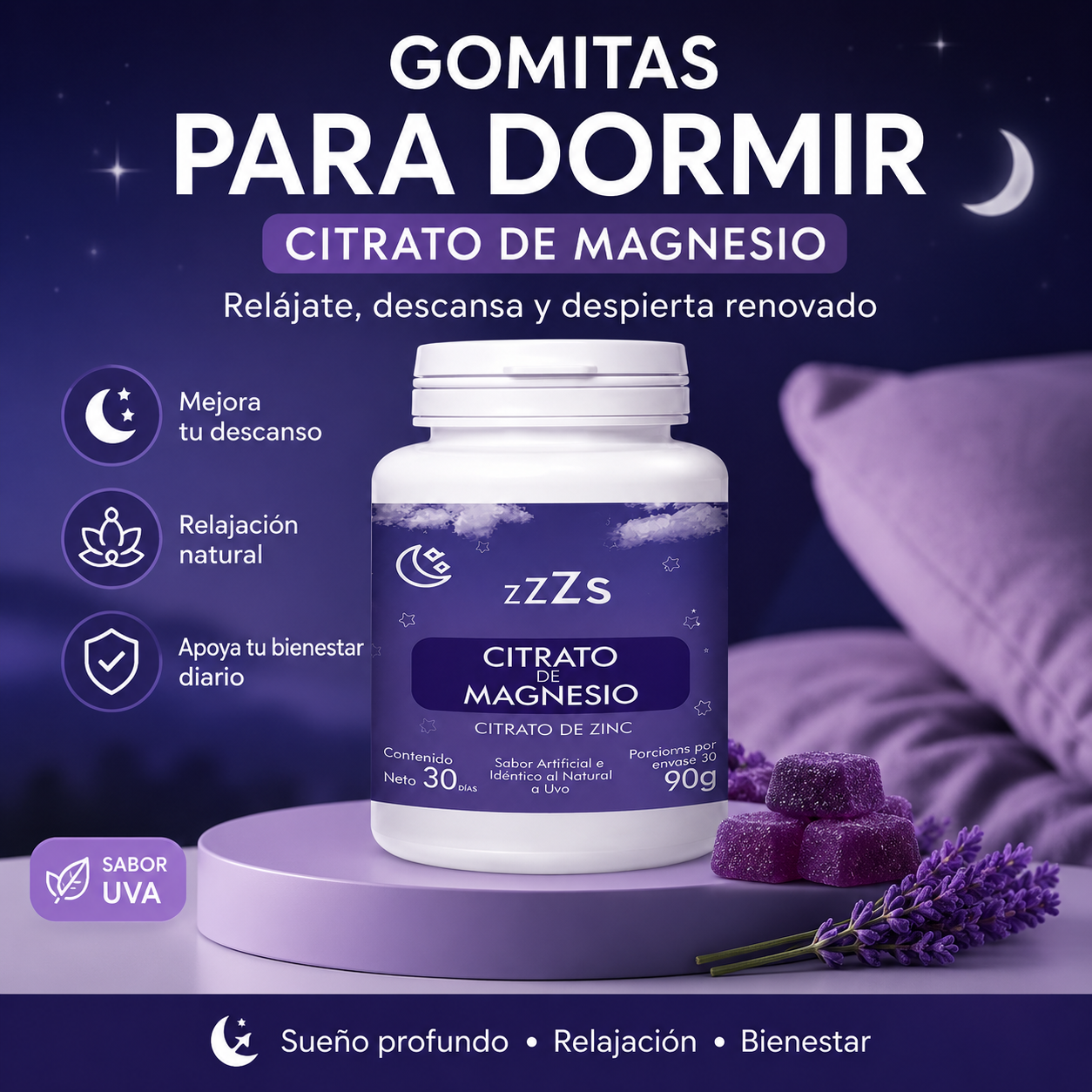 Gomitas Para Dormir Citrato De Magnesio