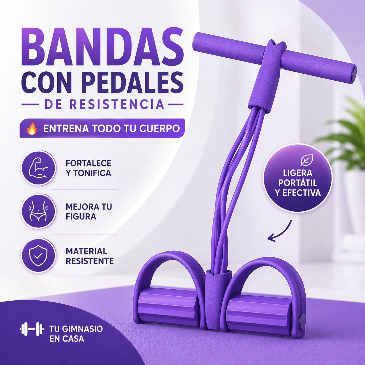 Bandas Con Pedales De Resistencia