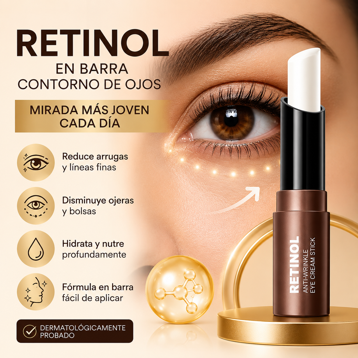 Retinol En Barra Contorno De Ojos