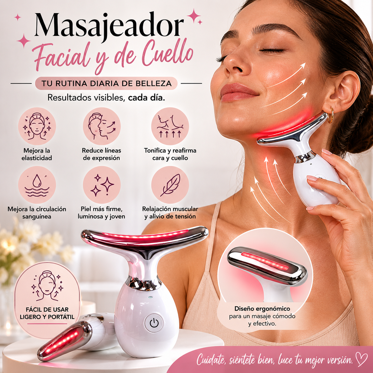 Masajeador Facial Y De Cuello