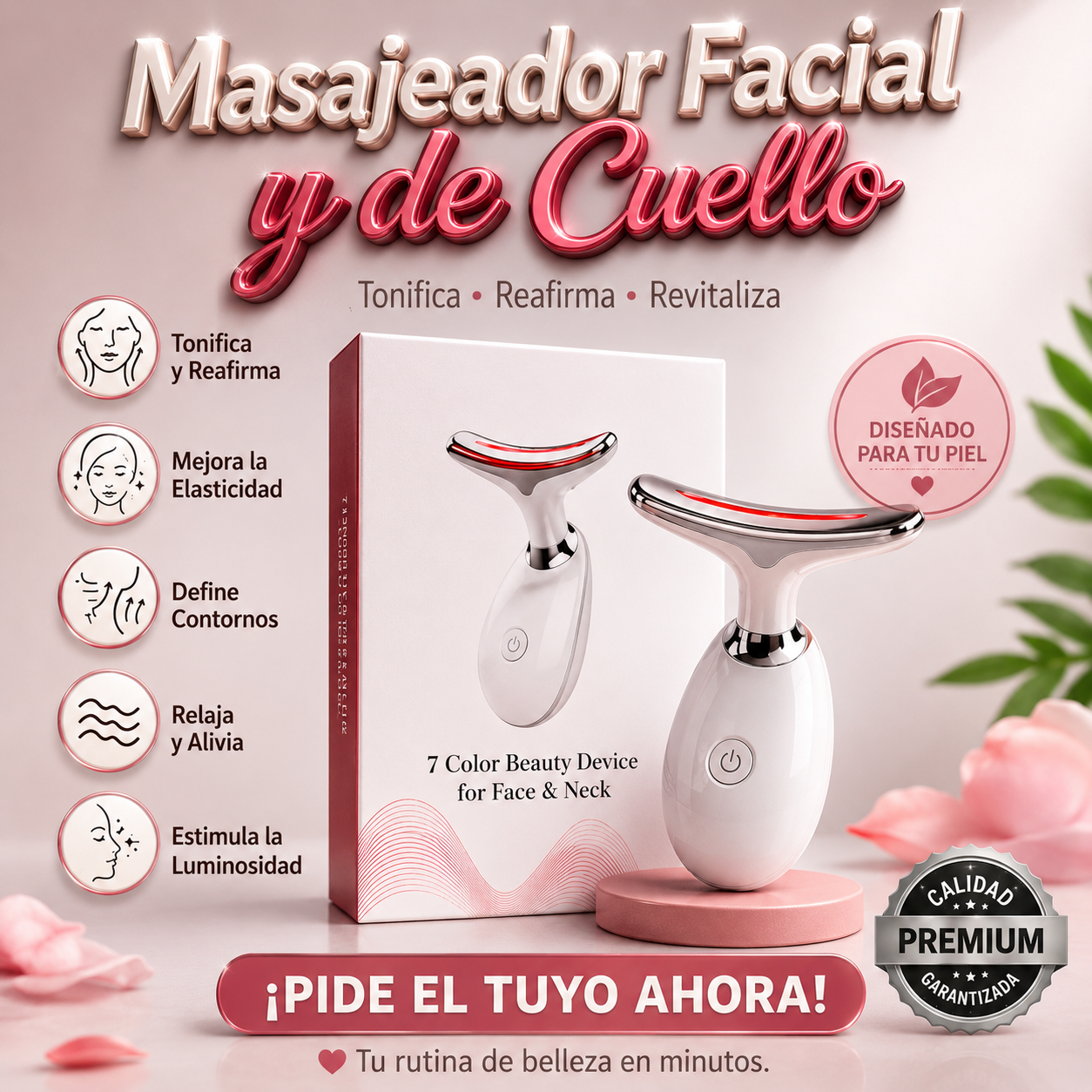 Masajeador Facial Y De Cuello