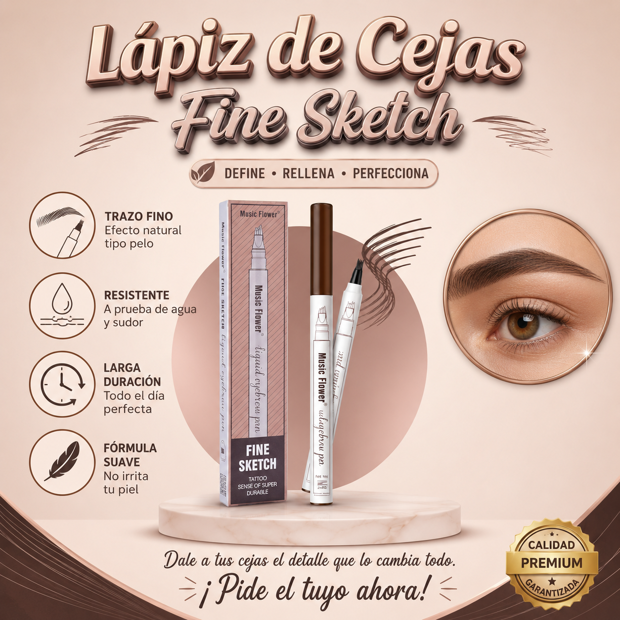 Lápiz de Cejas Fine Sketch