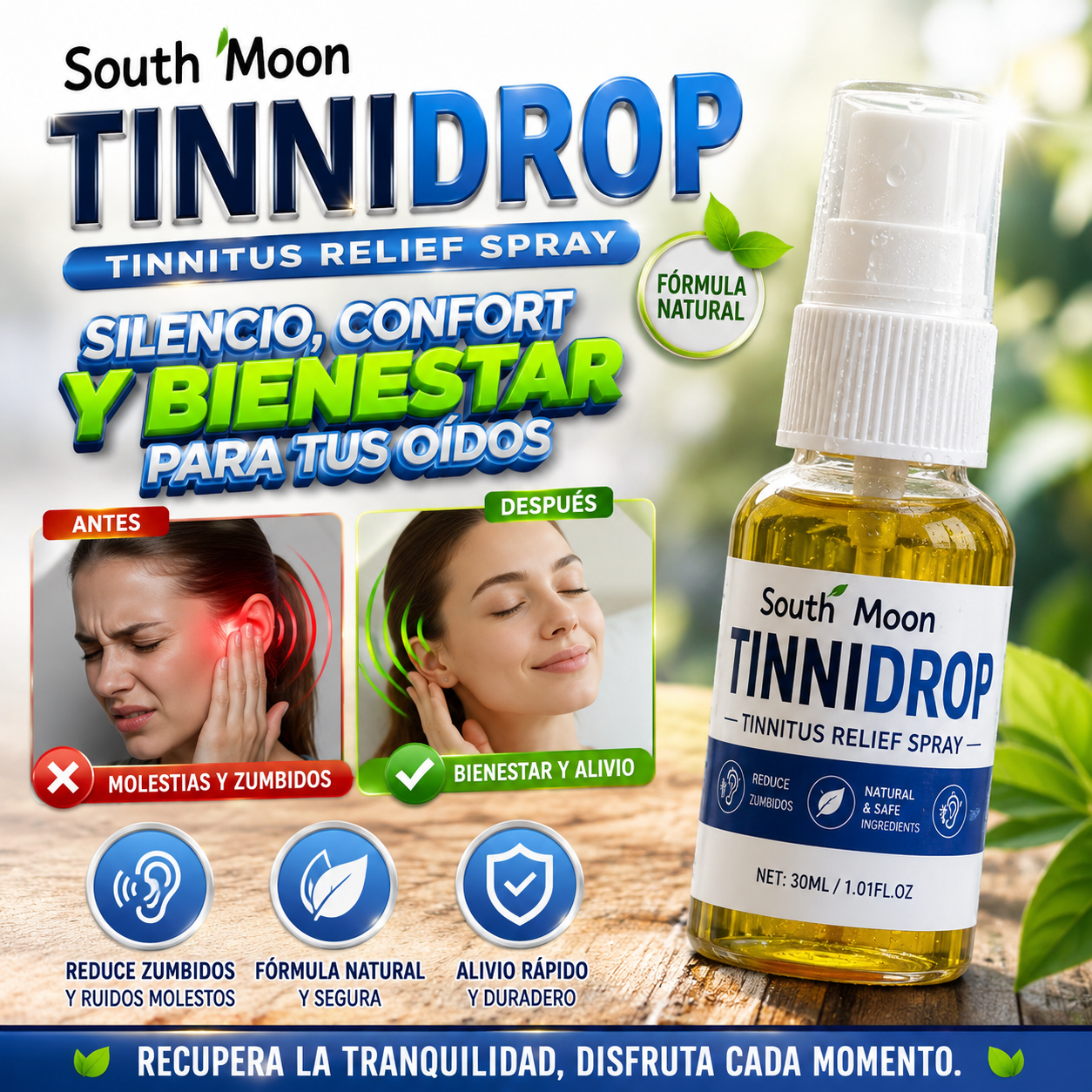 Tinnidrop Spray Limpiador De Oído