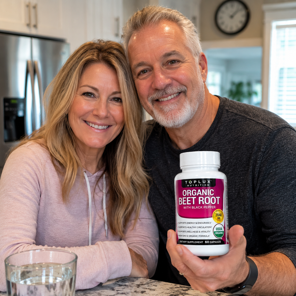 Organic Beet Root apoyo cardiovascular 60 Cap