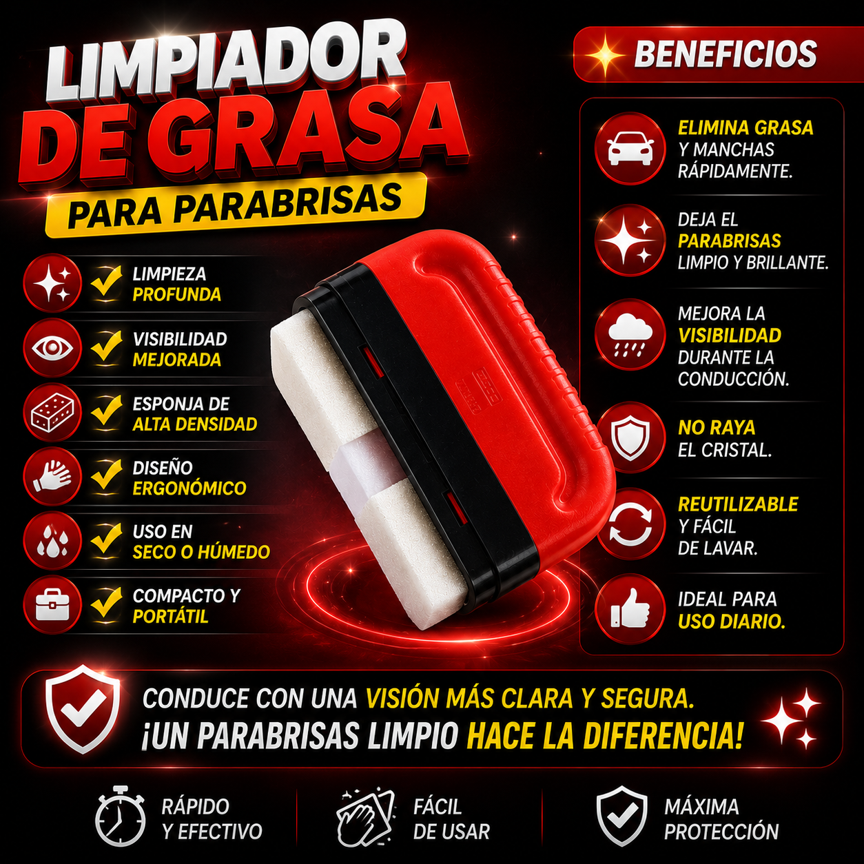 Limpiador De Grasa de parabrisas