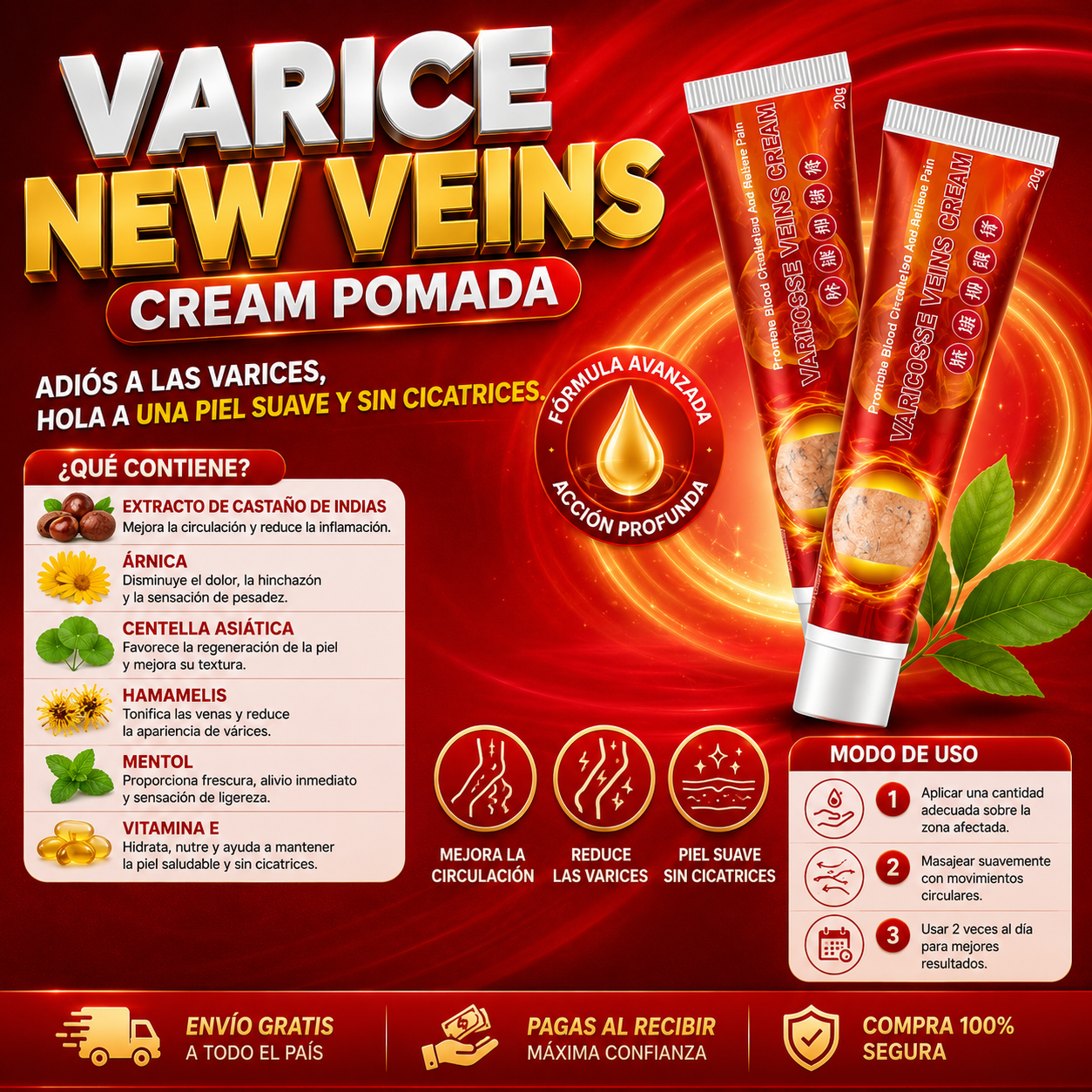 Varice new Veins Cream Pomada