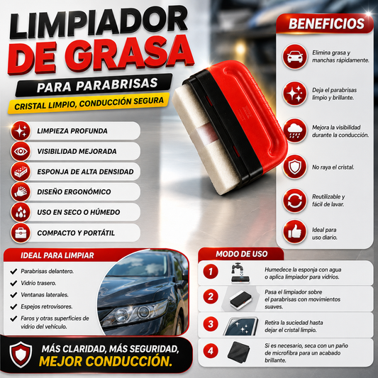 Limpiador De Grasa de parabrisas