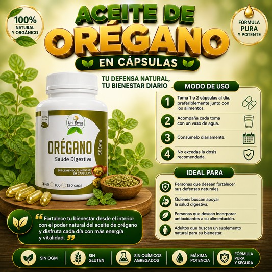 Aceite De Orégano en capsulas