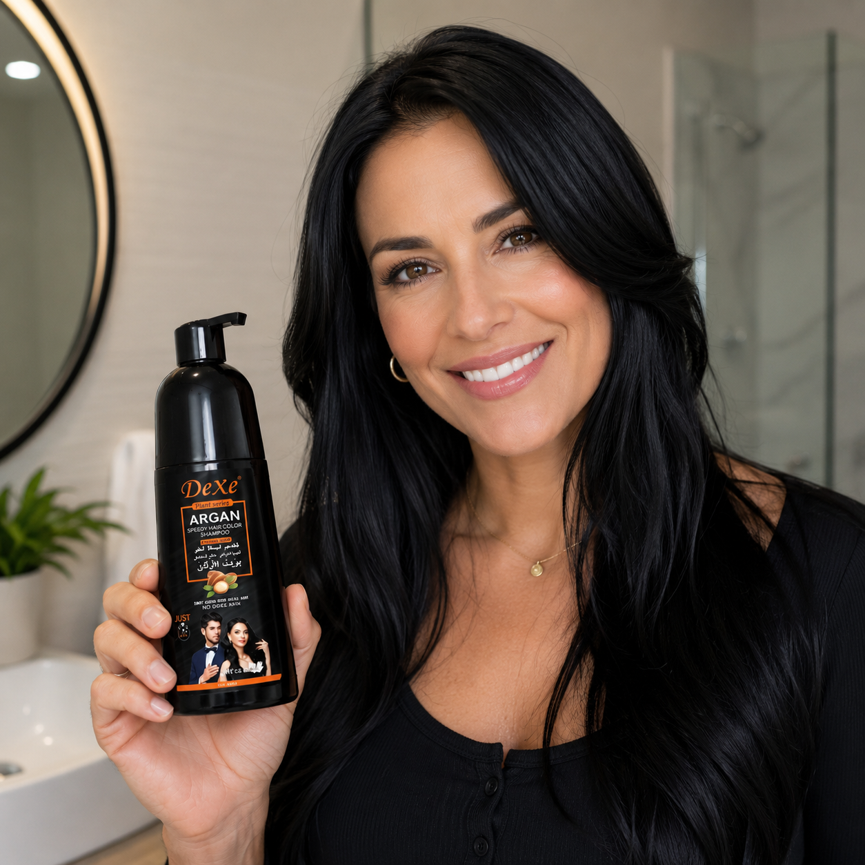 Shampoo Dexe Tine Negro/Marrón Natural
